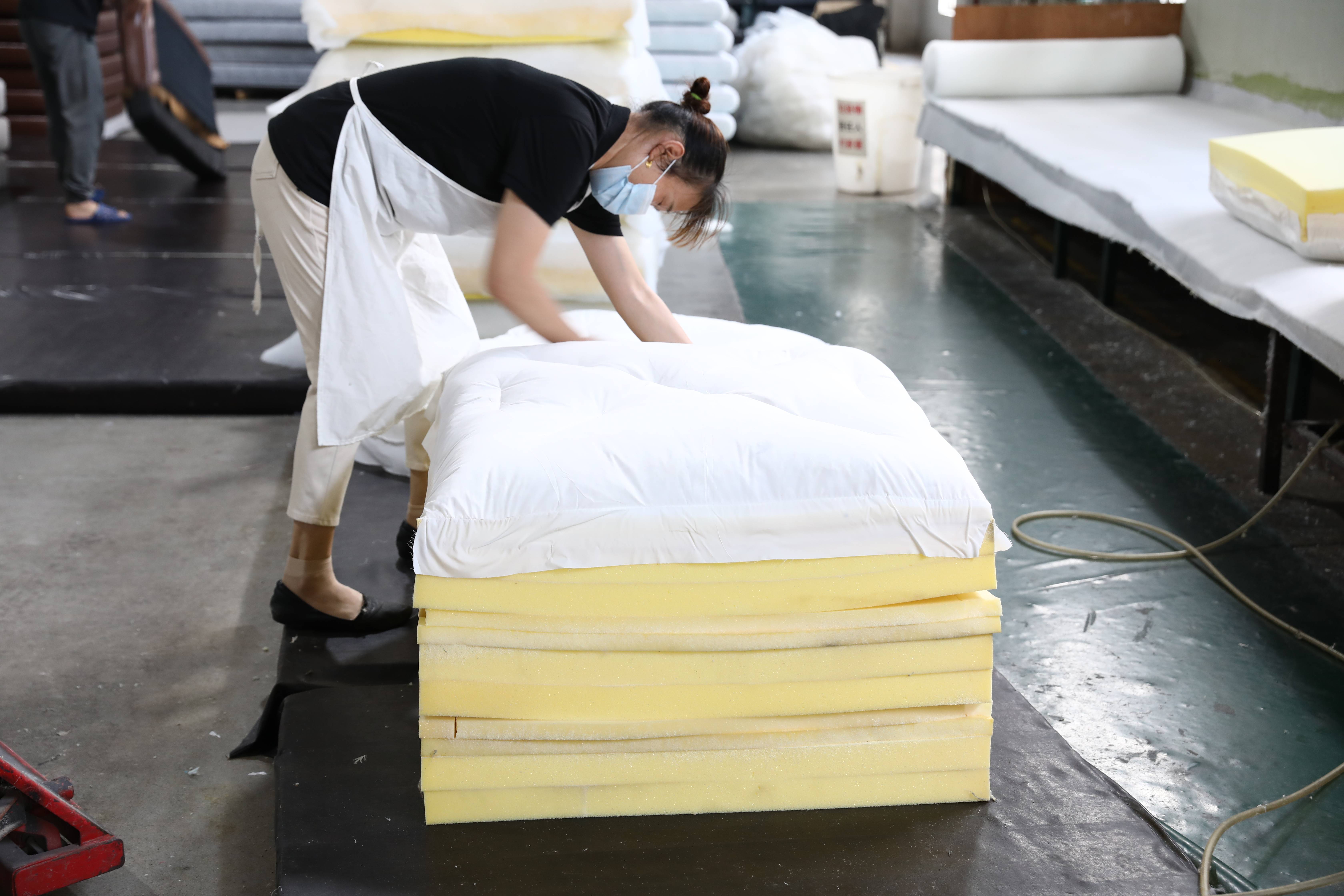 cushions wrapped with down and feather