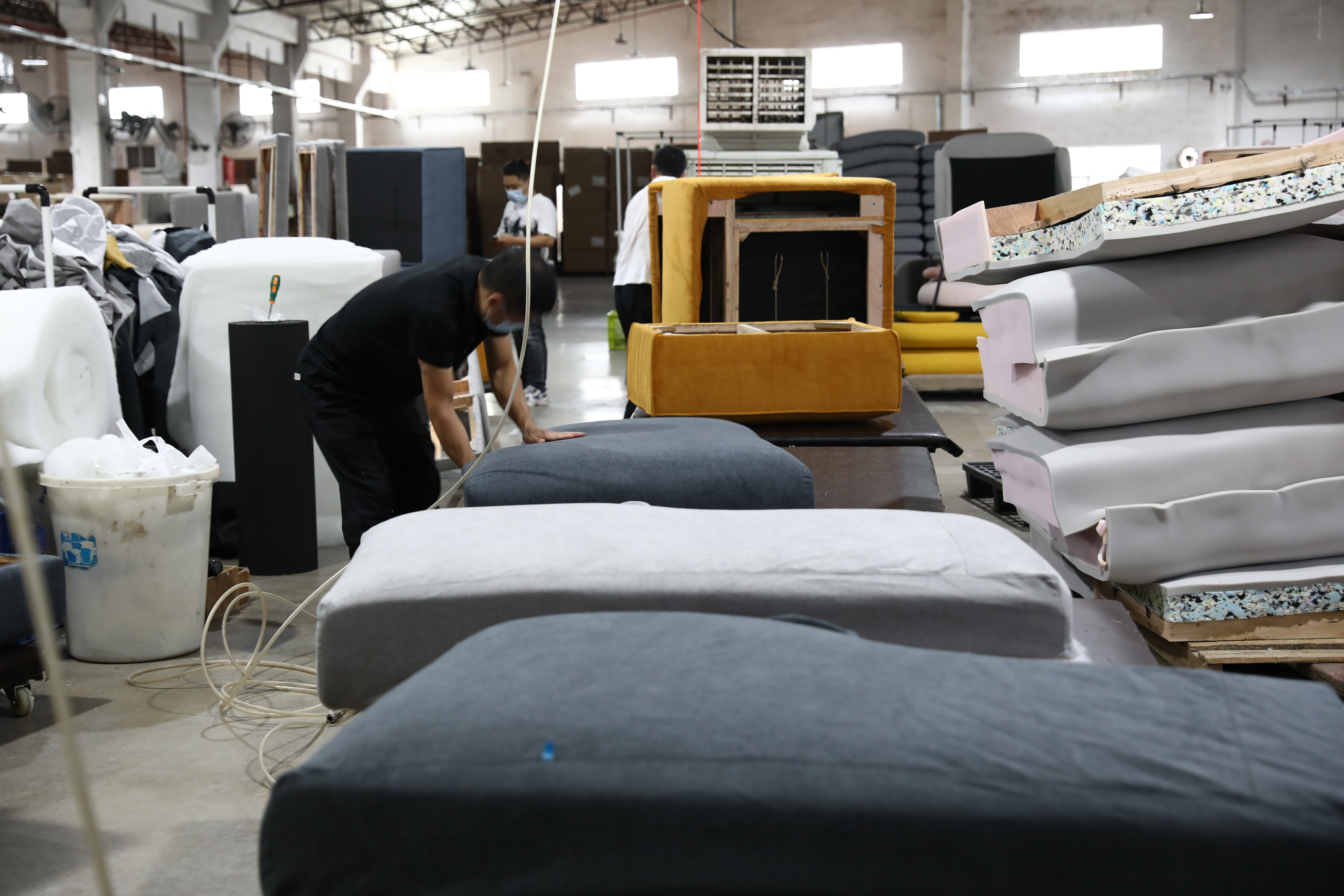 upholstered sofa